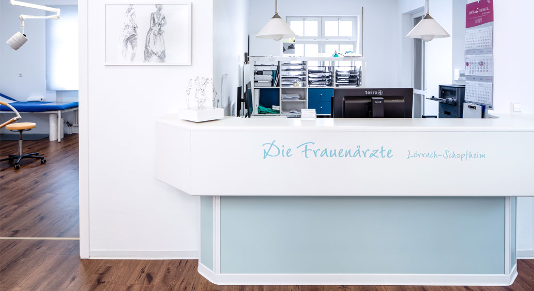 Die Frauenärzte Lörrach-Schopfheim Praxis Empfang